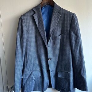 ULTRA MODERN Bespoke Kiton Cashmere Blend Glenplaid Blazer EU50  MSRP $7,995